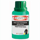 Denny's Stain Paint For Fences Colour- Pallet Forest Green - Weatherproof Uv-Safe Protect