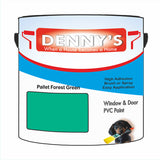 Denny's Plastic Paint For Windows Colour- Pallet Forest Green - Weatherproof Fade-Safe Upvc