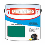 Denny's Plastic Paint For Windows Colour- Pallet Hose Green - Weatherproof Fade-Safe Upvc