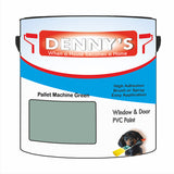 Denny's Plastic Paint For Windows Colour- Pallet Machine Green - Weatherproof Fade-Safe Upvc