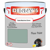 Denny's Floor Paint For Sheds Colour- Pallet Machine Green - Durable Anti-Slip Weatherproof