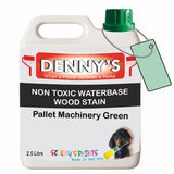 Denny's Stain Paint For Fences Colour- Pallet Machinery Green - Weatherproof Uv-Safe Protect