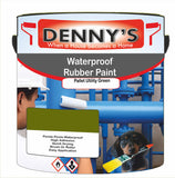 Denny's Waterpoof Paint For Ponds Colour- Pallet Utility Green - Waterproof Fish-Safe Leakstop