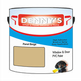 Denny's Plastic Paint For Windows Colour- Panel Beige - Weatherproof Fade-Safe Upvc