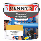 Denny's Waterpoof Paint For Ponds Colour- Panel Brightline Yellow - Waterproof Fish-Safe Leakstop