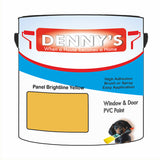 Denny's Plastic Paint For Windows Colour- Panel Brightline Yellow - Weatherproof Fade-Safe Upvc