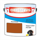 Denny's Plastic Paint For Windows Colour- Panel Brown - Weatherproof Fade-Safe Upvc