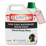 Denny's Stain Paint For Fences Colour- Panel Dusty Rose - Weatherproof Uv-Safe Protect