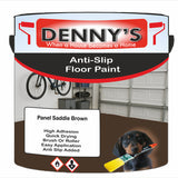 Denny's Floor Paint For Grip Coating Colour- Panel Saddle Brown - Anti-Slip Hardwearing Safe