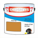 Denny's Plastic Paint For Windows Colour- Panel Tan - Weatherproof Fade-Safe Upvc