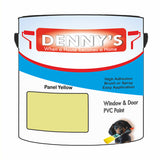 Denny's Plastic Paint For Windows Colour- Panel Yellow - Weatherproof Fade-Safe Upvc