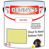 Denny's High Temp Paint For Stoves Colour- Panel Yellow - Heatproof Soot-Resistant Durable