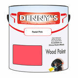 Denny's Wood Paint For Doors Colour- Pastel Pink - Scuffproof Weatherproof Smooth