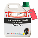 Denny's Stain Paint For Fences Colour- Pastel Pink - Weatherproof Uv-Safe Protect