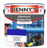 Denny's Waterpoof Paint For Ponds Colour- Petrol Anchor Blue - Waterproof Fish-Safe Leakstop