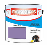 Denny's Plastic Paint For Windows Colour- Petrol Blue - Weatherproof Fade-Safe Upvc