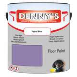 Denny's Floor Paint For Sheds Colour- Petrol Blue - Durable Anti-Slip Weatherproof
