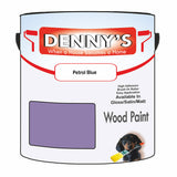 Denny's Wood Paint For Doors Colour- Petrol Blue - Scuffproof Weatherproof Smooth