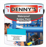 Denny's Waterpoof Paint For Ponds Colour- Petrol Blueprint Blue - Waterproof Fish-Safe Leakstop