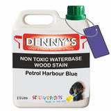 Denny's Stain Paint For Fences Colour- Petrol Harbour Blue - Weatherproof Uv-Safe Protect
