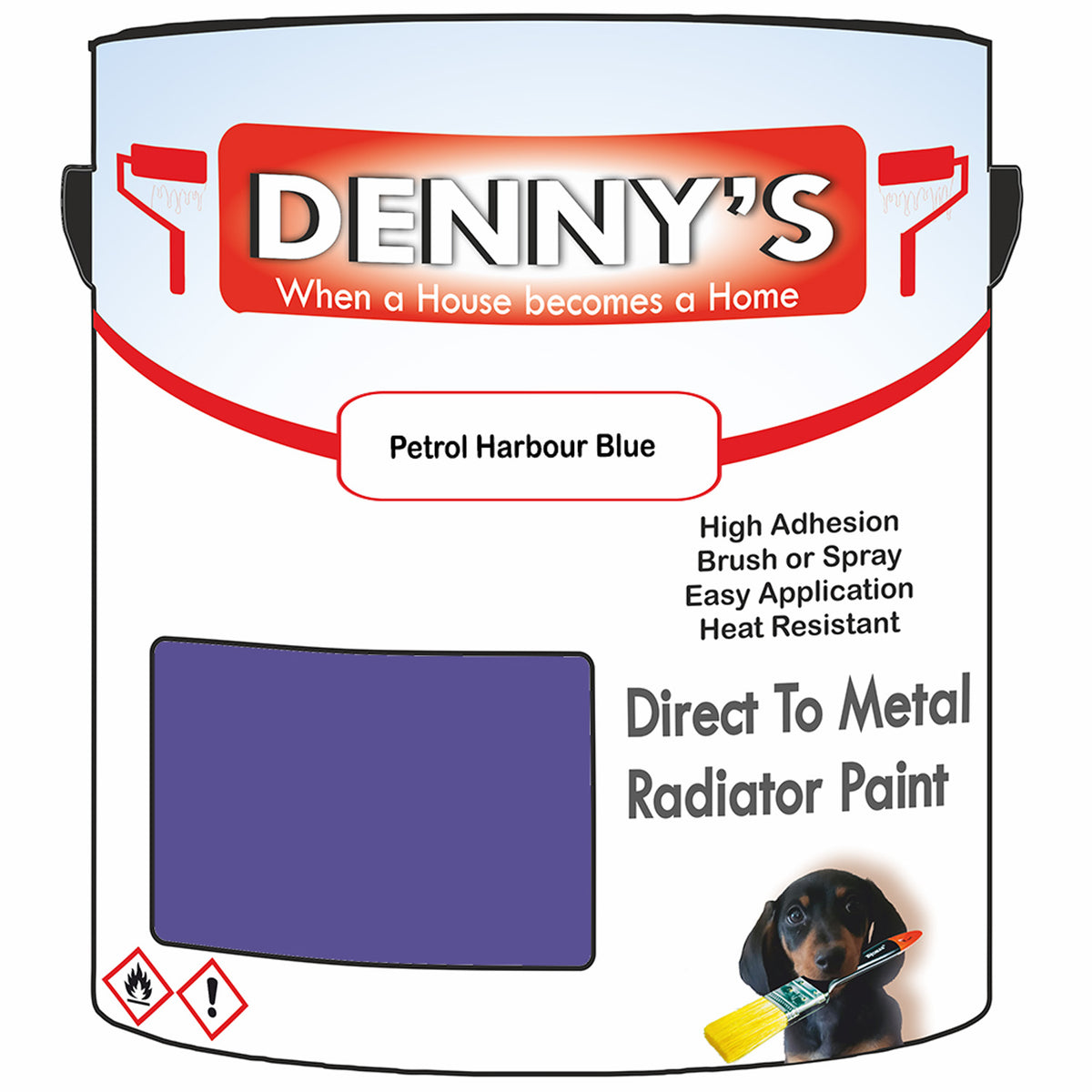 Denny's High Temp Paint For Pipes Colour- Petrol Harbour Blue - Heatpr ...