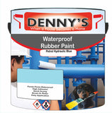 Denny's Waterpoof Paint For Ponds Colour- Petrol Hydraulic Blue - Waterproof Fish-Safe Leakstop