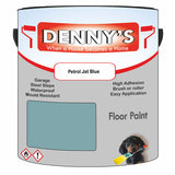Denny's Floor Paint For Sheds Colour- Petrol Jet Blue - Durable Anti-Slip Weatherproof