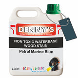 Denny's Stain Paint For Fences Colour- Petrol Marine Blue - Weatherproof Uv-Safe Protect