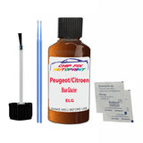 Peugeot/Citroen Blue Glacier Touch Up Paint Code ELG Scratch Repair Kit