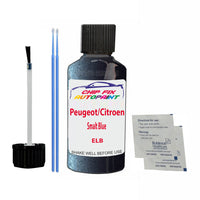 Peugeot/Citroen Smalt Blue Touch Up Paint Code ELB Scratch Repair Kit