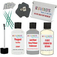 Peugeot Polar White Car Detailing Paint and polish finishing kit