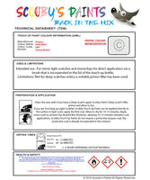 Instructions for use Peugeot Polar White Car Paint