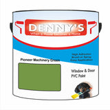 Denny's Plastic Paint For Windows Colour- Pioneer Machinery Green - Weatherproof Fade-Safe Upvc