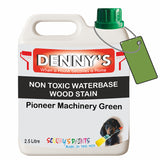 Denny's Stain Paint For Sheds Colour- Pioneer Machinery Green - Weatherproof Uv-Safe Nourish