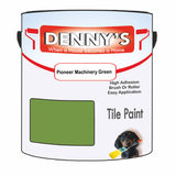 Denny's Tile Paint For Bathroom Tile Colour- Pioneer Machinery Green - Moistureproof Easy-Clean Makeover
