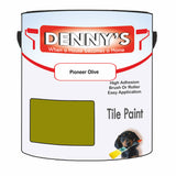 Denny's Tile Paint For Bathroom Tile Colour- Pioneer Olive - Moistureproof Easy-Clean Makeover