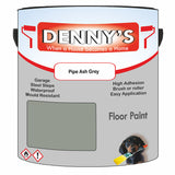 Denny's Floor Paint For Sheds Colour- Pipe Ash Grey - Durable Anti-Slip Weatherproof
