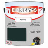 Denny's Floor Paint For Sheds Colour- Pipe Grey - Durable Anti-Slip Weatherproof