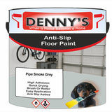 Denny's Floor Paint For Grip Coating Colour- Pipe Smoke Grey - Anti-Slip Hardwearing Safe