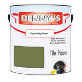 Denny's Tile Paint For Kitchen Tile Colour- Plant Alloy Green - Wipe-Clean Grease-Resistant Refresh