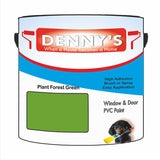 Denny's Plastic Paint For Windows Colour- Plant Forest Green - Weatherproof Fade-Safe Upvc