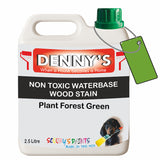 Denny's Stain Paint For Fences Colour- Plant Forest Green - Weatherproof Uv-Safe Protect