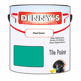 Denny's Tile Paint For Bathroom Tile Colour- Plant Green - Moistureproof Easy-Clean Makeover