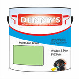 Denny's Plastic Paint For Windows Colour- Plant Lawn Green - Weatherproof Fade-Safe Upvc