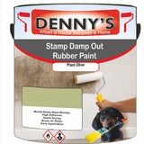 Denny's Waterpoof Paint For Stamp Out Damp Colour- Plant Olive - Damp-Block Mould-Safe Breathable