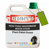 Denny's Stain Paint For Fences Colour- Plant Pallet Green - Weatherproof Uv-Safe Protect