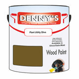 Denny's Wood Paint For Doors Colour- Plant Utility Olive - Scuffproof Weatherproof Smooth