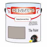 Denny's Tile Paint For Kitchen Tile Colour- Plated Overcast Grey - Wipe-Clean Grease-Resistant Refresh