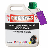 Denny's Stain Paint For Fences Colour- Plum Arc Purple - Weatherproof Uv-Safe Protect