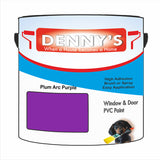 Denny's Plastic Paint For Windows Colour- Plum Arc Purple - Weatherproof Fade-Safe Upvc